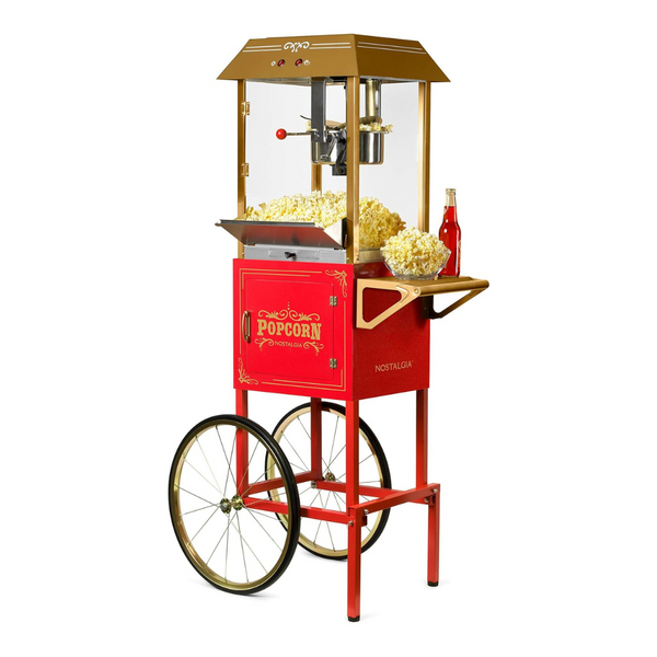 Nostalgia 59" 10 Oz. Kettle Popcorn Machine With Professional Cart