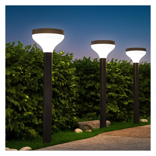 6-Pack Sunco Outdoor Round Solar Super Bright Pathway Lights