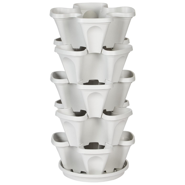 Mr. Stacky 5-Tier Stackable Strawberry Herb Flower And Vegetable Planter