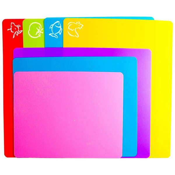 7 Pcs Flexible Cutting Board Mats