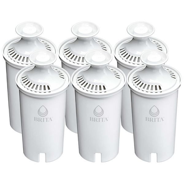 6-Pack Brita Standard Pitchers & Dispensers Replacement Water Filters