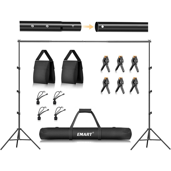 Adjustable 8.5 x 10 ft Photography Backdrop Photography