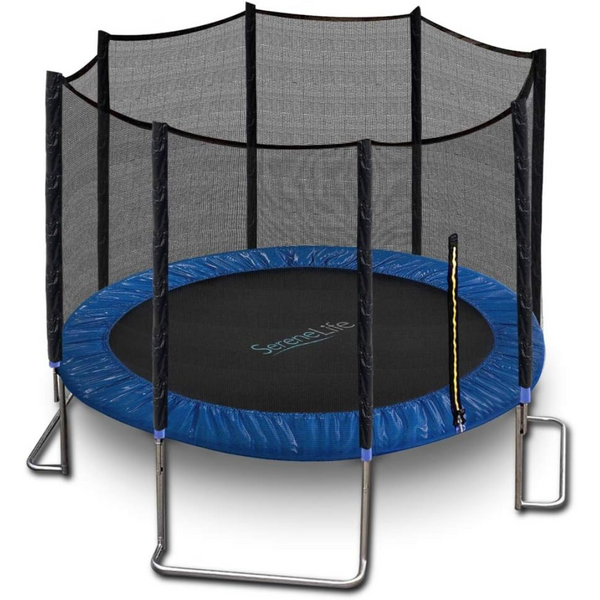 SereneLife 10Ft Outdoor Recreational Backyard Stable Trampoline