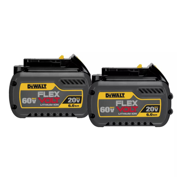 2-Pack Dewalt FLEXVOLT 20-Volt/60-Volt Lithium-Ion 6.0 Ah Battery Pack