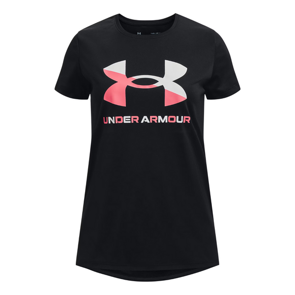 Under Armour Girls' Velocity Big Logo Short Sleeve T-Shirts (Various)