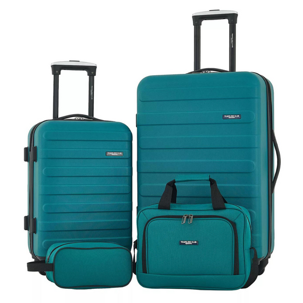 4-Piece Travelers Club Austin Hardside Luggage Set (Various Colors)