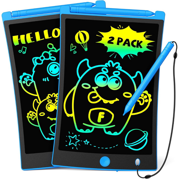 2-Pack Tekfun Kid's 8.5" LCD Writing Tablet With 4 Stylus