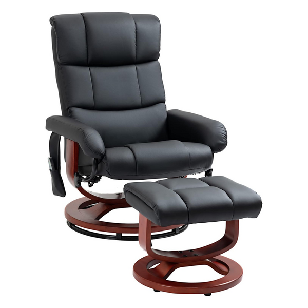 HOMCOM Massage Recliner Chair With Ottoman