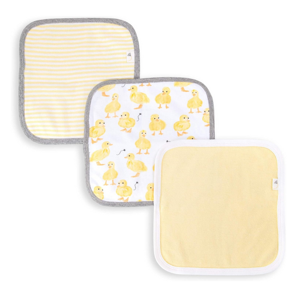 Burt's Bees Baby Absorbent Knit Terry Washcloths 100% Organic Cotton