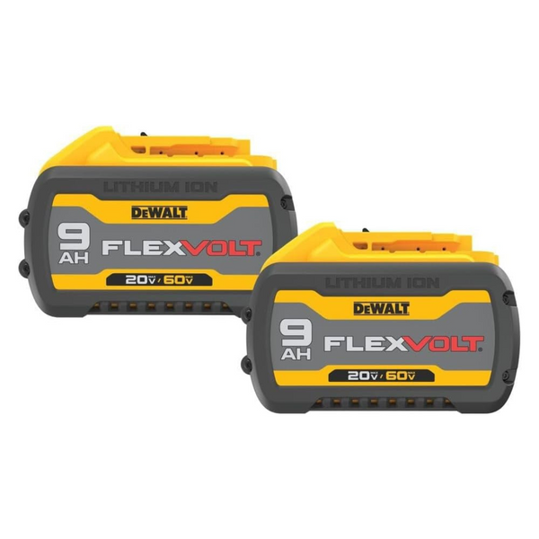 2-Pack DeWalt Flexvolt 20V/60V MAX 9Ah Battery