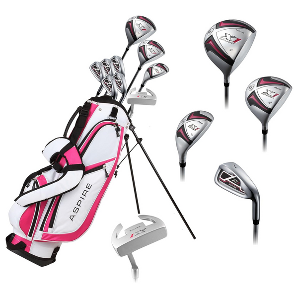 Pink Right Handed Golf Club Set For Petite Ladies