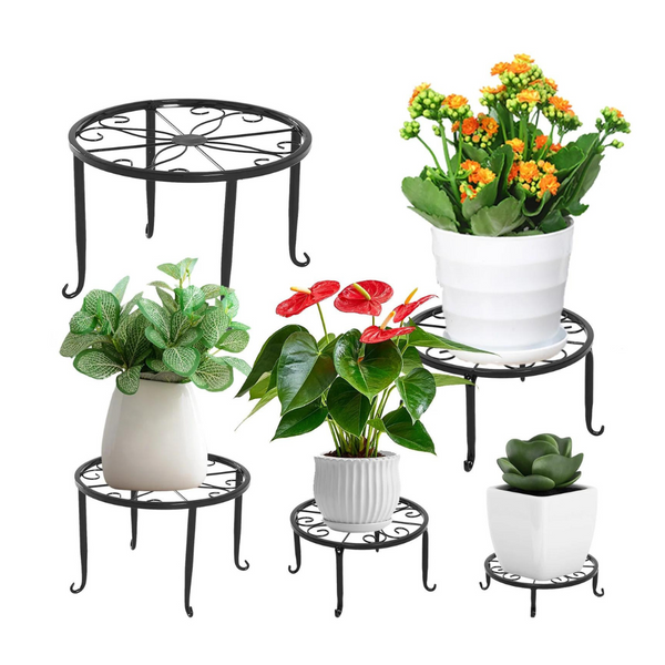 5-Pack Heavy Duty Flower Pot Stands