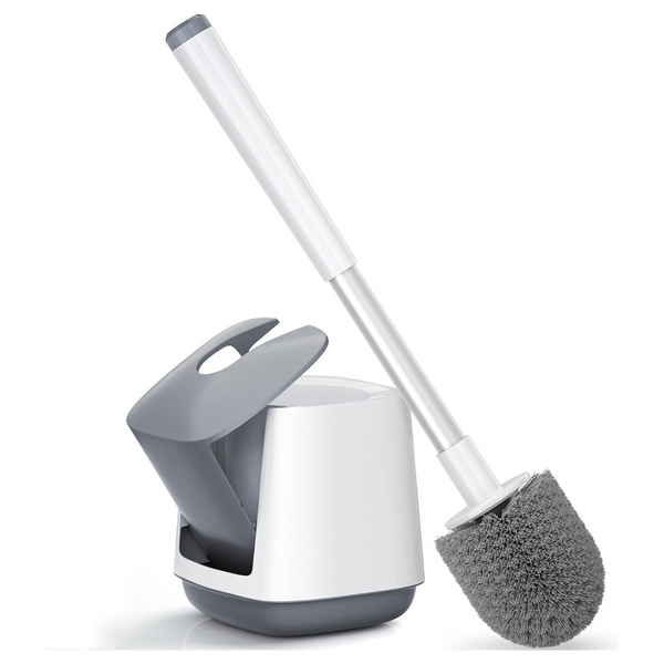 Lovloy Automatic Toilet Scrubber and Holder With Tweezers Handle