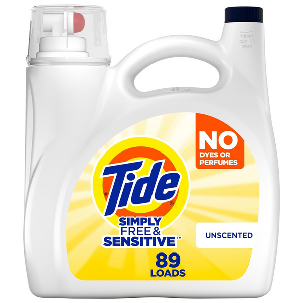 4-Count 117 Oz Tide Simply Liquid Laundry Detergent (Free & Sensitive)