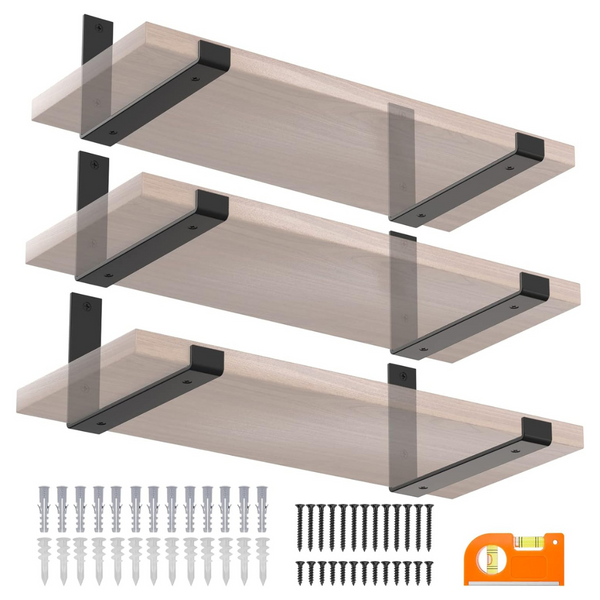 6-Pack Ticonn Heavy Duty 1/5 Thick Metal Shelf Bracket