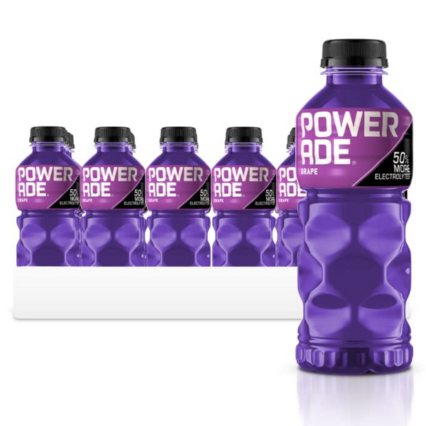 24-Count Powerade Grape Flavor Sports Drink, 20 Ounce