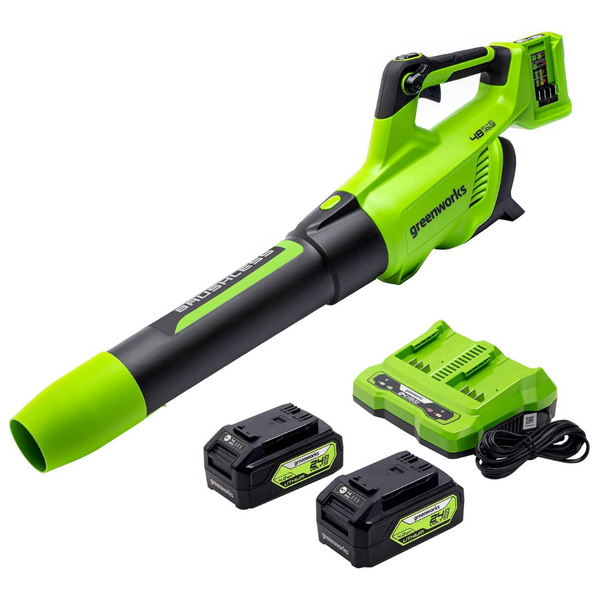 Greenworks 48V (2 x 24V) Cordless Brushless Axial Leaf Blower