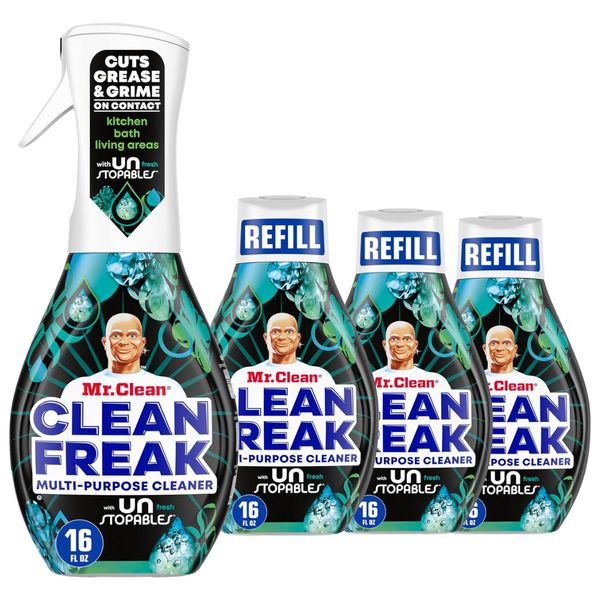 4-Pack Mr. Clean 64 Oz Clean Freak Multi Surface Cleaning Spray