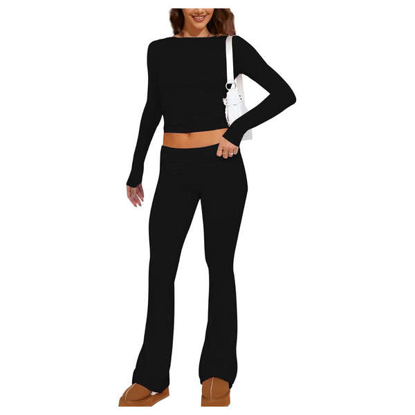 2 Piece Soamat Women's Yoga Pants Skims Pajama Set