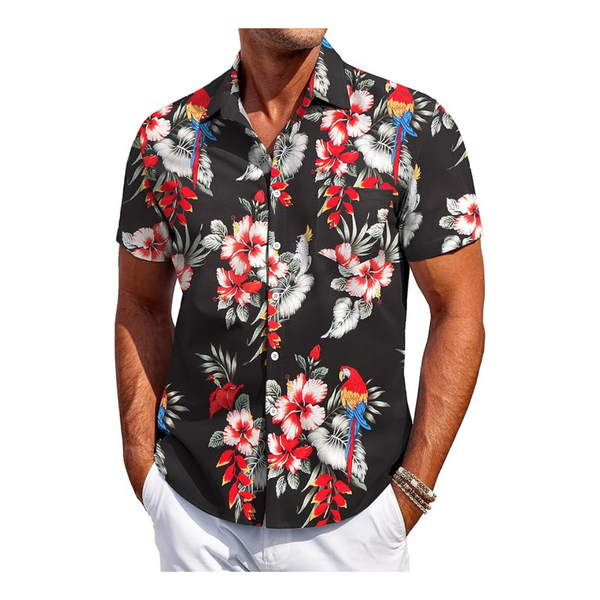 Men's Short Sleeve Summer Beach Shirt (Various)