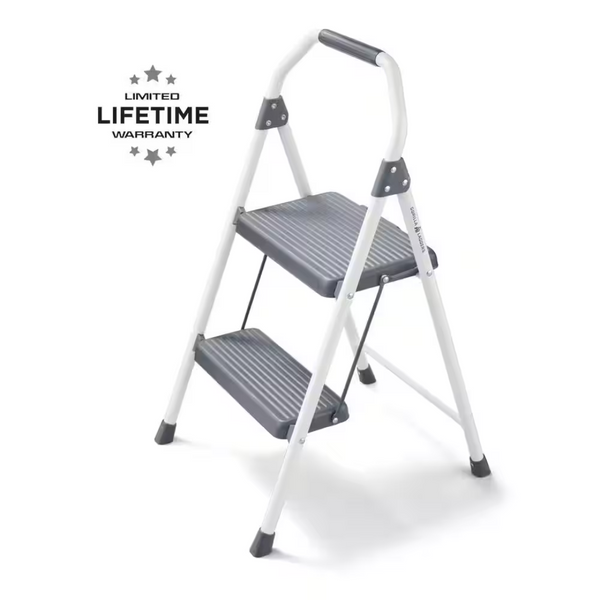 Gorilla Ladders 2-Step 225 lbs. Load Capacity Compact Steel Step Stool