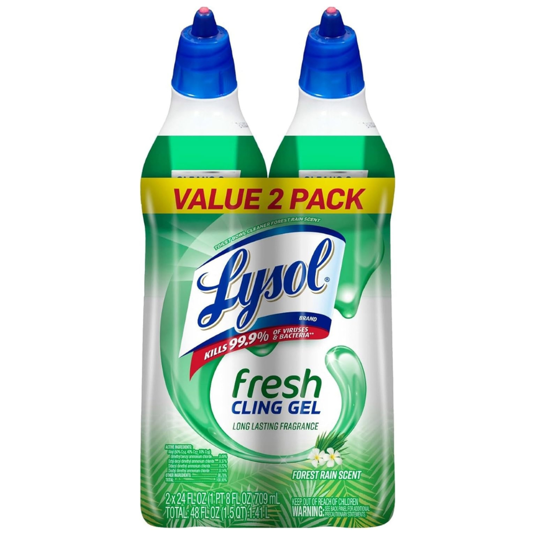 2-Pack Lysol Power Toilet Bowl Cleaner, 48 Fl Oz