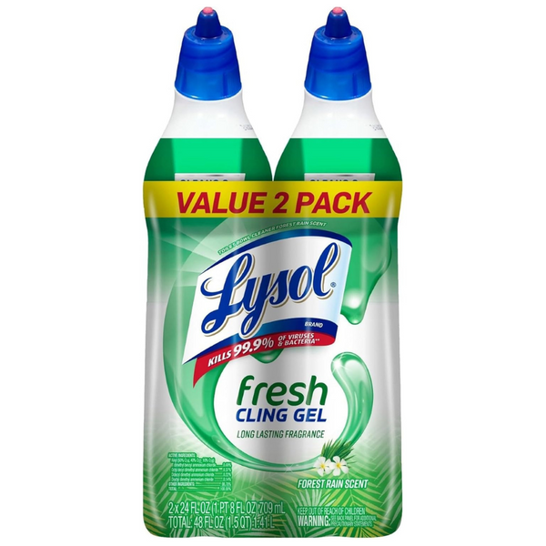 2-Pack Lysol Power Toilet Bowl Cleaner, 48 Fl Oz