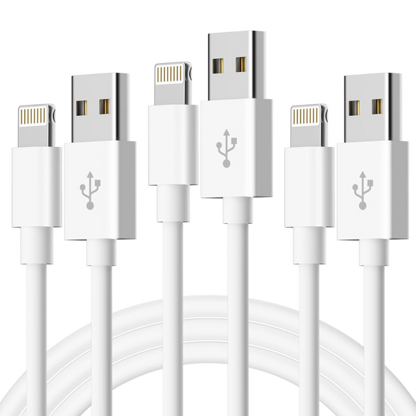 3 Pack 6ft Idison MFi Certified Fast Charging Cables (Various)