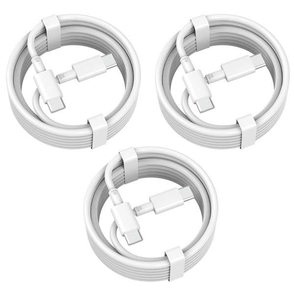 3-Pack 3.3ft 65W USB-C To USB-C Fast Charging Cable