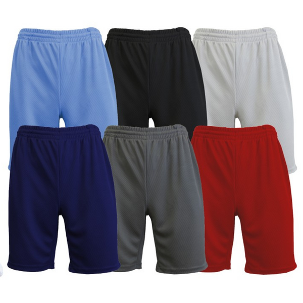 6 Pack Men's Moisture Wicking Active Performance Shorts