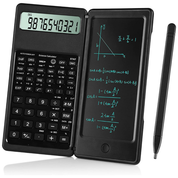 10 Digits Digital Scientific Calculators With Erasable Writing Board