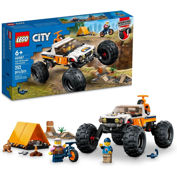 252-Piece LEGO City 4x4 Off-Roader Adventures 60387 Vehicle Toy