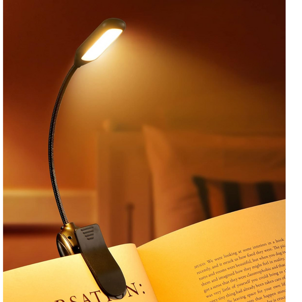 Monotremp Rechargeable LED Book Light W/ 80 Hours Runtime