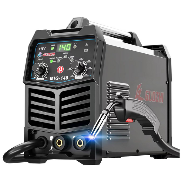 3-in-1 Portable 110V Flux Core 140Amp MIG Welder