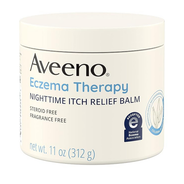 Aveeno Eczema Therapy Itch Relief Balm With Colloidal Oatmeal & Ceramide For Dry Itchy Skin (11 Oz)