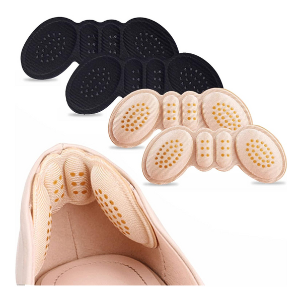 4-Pairs Anti-Slip Heel Grips Liner Cushions & Cups