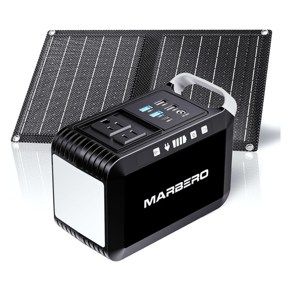 Marbero 120W Peak 88Wh Portable Solar Generator