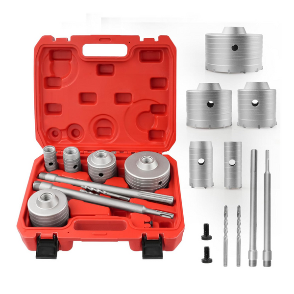 9-Piece Concrete Hole Saw Kit