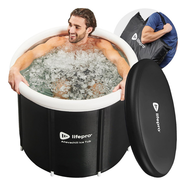 Lifepro Portable Ice Durable Cold Plunge Bath Tub With Lid And Storage Bag