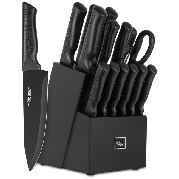 15-Piece Hundop High Carbon Stainless Steel Black Knife Set