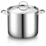 12-Quart Cooks Standard 18/10 Stainless Steel Stockpot With Lid