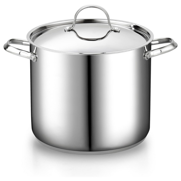 12-Quart Cooks Standard 18/10 Stainless Steel Stockpot With Lid