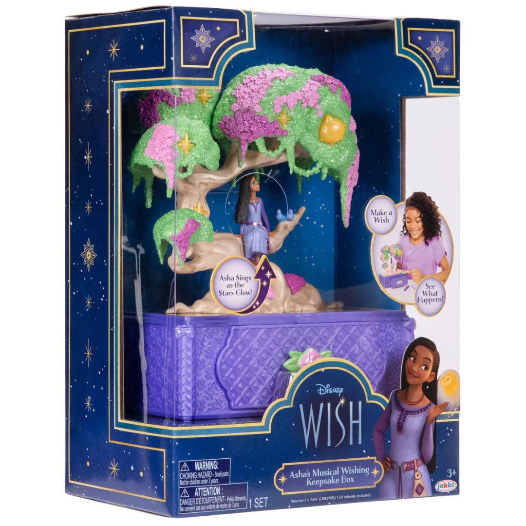 Disney's Wish Jewelry Box Asha's Wishing Tree Keepsake Musical Box