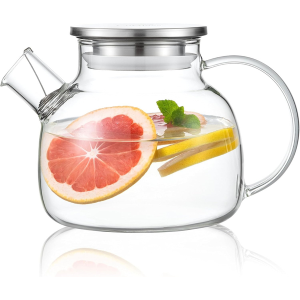 CnGlass Glass Teapot 30.4oz Tea Kettle With Removable Infuser