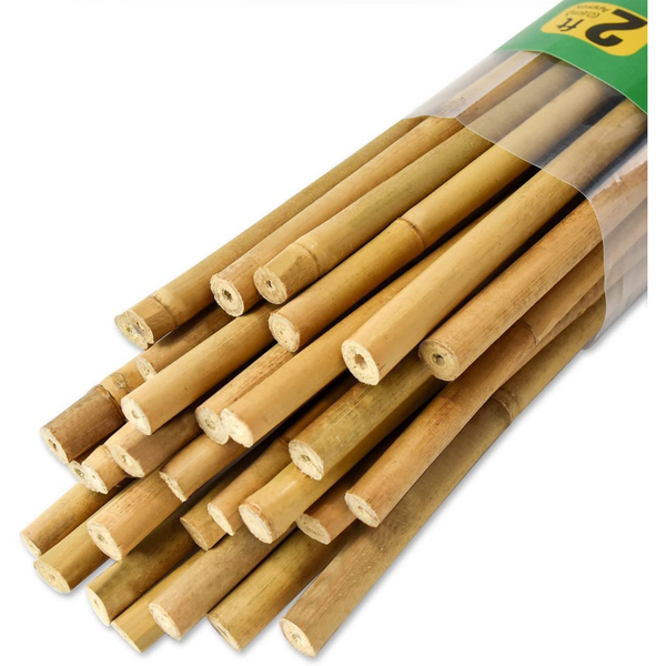 30-Piece Jollybower 2Ft Thicker Heavy Duty Plant Bamboo Stakes