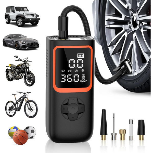 18000mAh & 150PSI Cordless Tire Inflator Portable Air Compressor