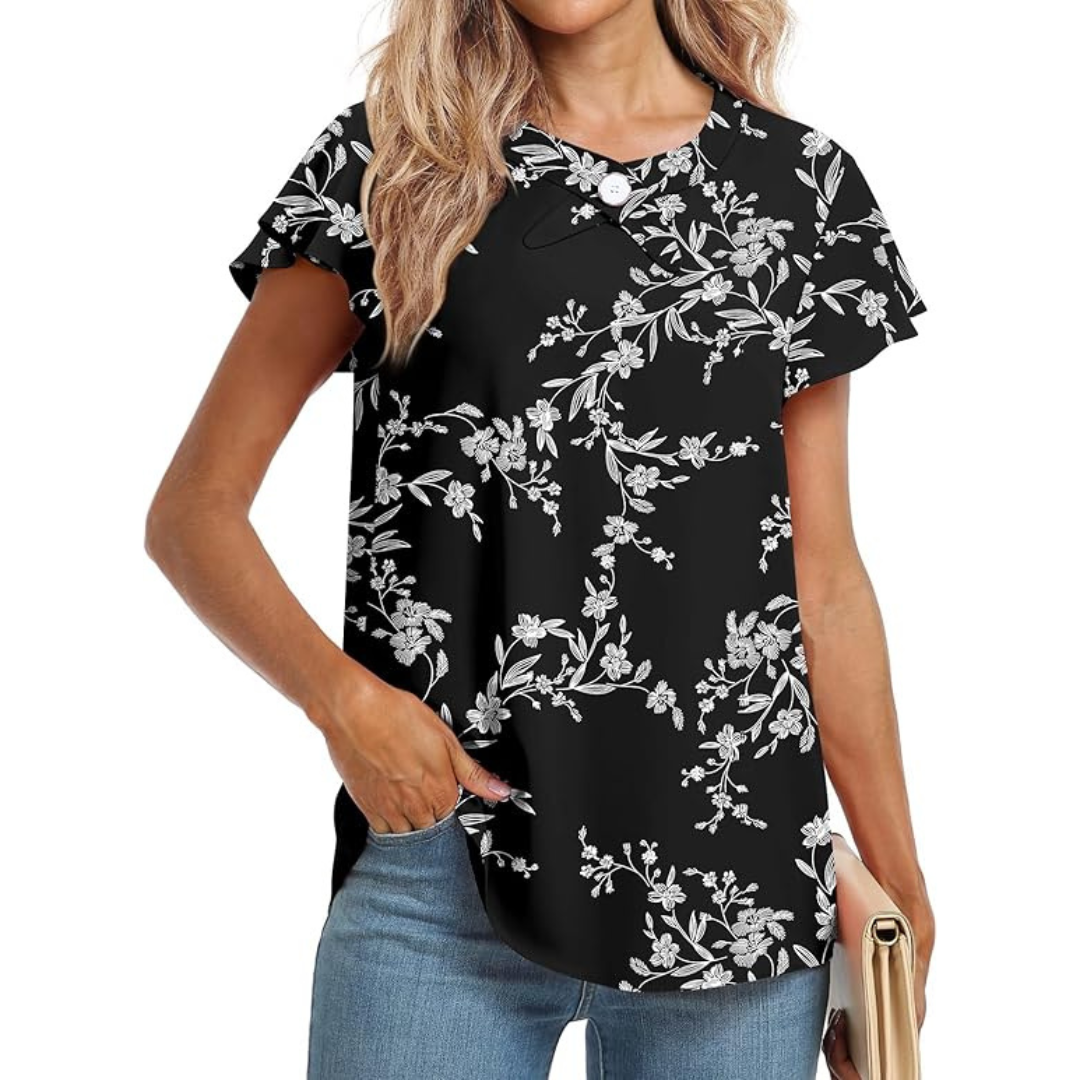 Women's Summer Blouse Chiffon Tunic Tops (Various)