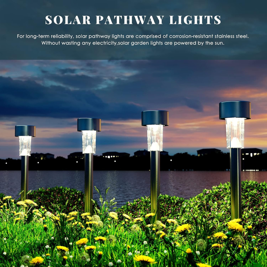 16-Pack Solpex Solar Outdoor Pathway Light