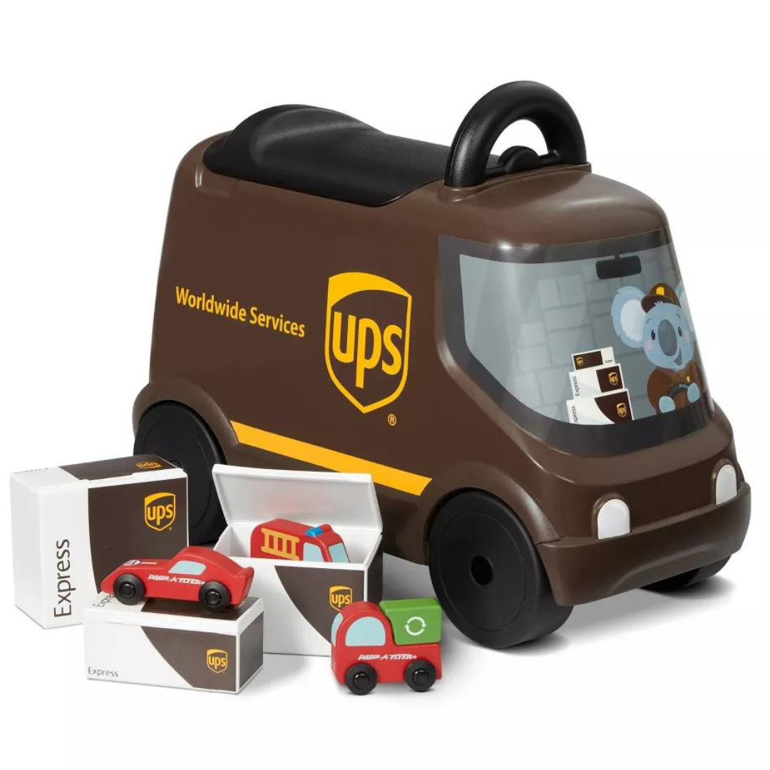 Radio Flyer Ride & Deliver Ups Truck