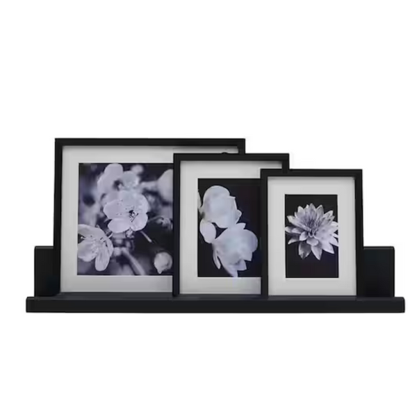 4-Set Melannco Black Ledge Frame Set (3 Colors)